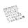 Ornament plastic auto cromat litere, cifre si semne 3D  -Dacenergy.ro