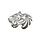 Abtibild auto cap de tigru tribal crom Cod: DZ-27-Dacenergy.ro