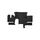 Covor auto imitatie piele dedicat Camion MAN TGX Cutie Mare,1 Sertar  Negru Cod:LUX-591-Dacenergy.ro
