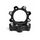Distantier ATV 30 mm 4x156 centrare 131.2 cu 8 piulite M10x1.25 set 2 bucati aluminiu forjat negru Cod: DST8007-Dacenergy.ro