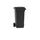 Pubela de inalta calitate DacEnergy©, plastic, cu capac, 2 roti, rezistenta UV si inghet, 60l, locas cip, gri inchis, 445x522x935 mm-Dacenergy.ro