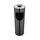 Cos de gunoi cu scrumiera DacEnergy©, realizat din inox, 25 litri, 66x21,5 cm, negru-Dacenergy.ro