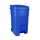 Pubela de gunoi  DacEnergy© din plastic, cu pedala si capac, 72 x 49 x 41 cm, 80 l, albastru-Dacenergy.ro