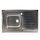 Chiuveta bucatarie inox DacEnergy©, forma dreptunghiulara, dimensiune 80x50x37 cm , cu picurator, culoare gri-Dacenergy.ro
