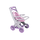 Carucior pentru papusa DacEnergy, realizat din plastic, cu cos pentru depozitat, 58x43x33 cm, roz, Culoare: Roz-Dacenergy.ro