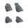 Set covoare cauciuc DacEnergy©, compatibil AUDI A4 B7 typ8F 2004-2007, negru-Dacenergy.ro