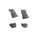 Set 4 covorase profesionale cauciuc culoare negru dedicate  MERCEDES C-KLASSE W203 2000-2007-Dacenergy.ro
