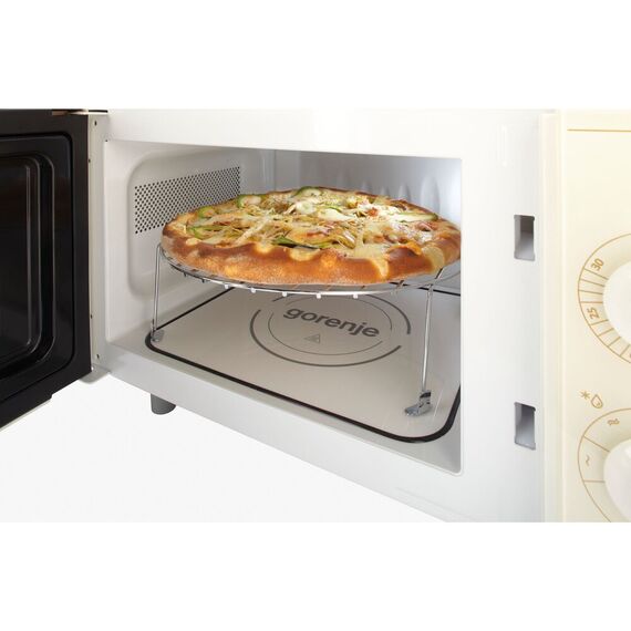Cuptor cu microunde Gorenje, functia Grill si decongelare rapida, 20 litri, putere de 700 W, 5 nivele de putere, 28.9 x 45.5 x 36.1 cm, bej-poza 4-Dacenergy.ro