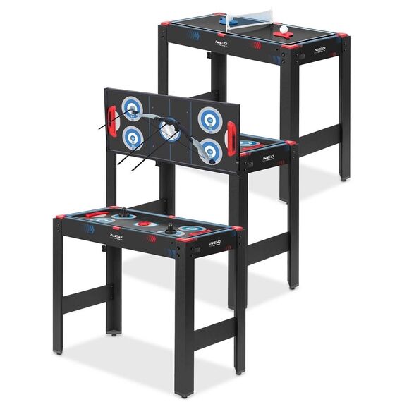 Masa multi joc 5 in 1, masa de biliard, tir cu arcul, masa de hochei, de ping pong, table de baschet, picioare reglabile, 92 x 46 x 73 cm-poza 9-Dacenergy.ro