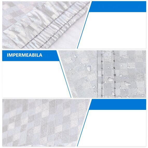 Prelata auto DacEnergy© realizata din material premium tip oxford, compatibila cu marca Kia Clarus, impermeabila, protectie solara, anti vant, rezistenta la zgarieturi, 4.90×1.76×1.48m-poza 4-Dacenergy.ro