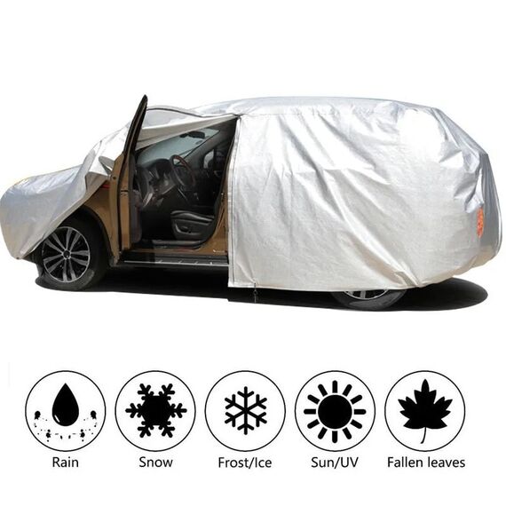 Prelata auto delux DacEnergy©, compatibila cu marca Alfa Romeo 156 ST. Wagon break, impermeabila, protectie solara, anti vant, rezistenta la zgarieturi, 4.60 x 1.72 x 1.48m-poza 4-Dacenergy.ro
