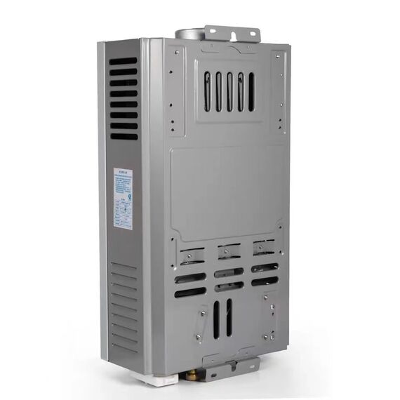 Incalzitor instant DacEnergy©, pe gaz natural, GNL, carcasa din otel inoxidabil, afisaj LED si butoane de control, presiunea gazului nominal de 2800Pa, cu alimentare baterii, 10l/min, 20 kw, argintiu, Tip alimentare	: GNL, Capacitate: 10 l-poza 3-Dacenergy.ro