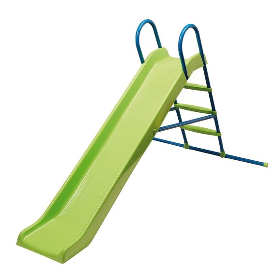 Tobogan copii DacEnergy©, realizat din material plastic, scara metalica, acoperit cu un strat de vopsea, rezistenta la razele UV, 219 x 130 x 133 cm, verde, Lungime alunecare	: 219 cm-Dacenergy.ro