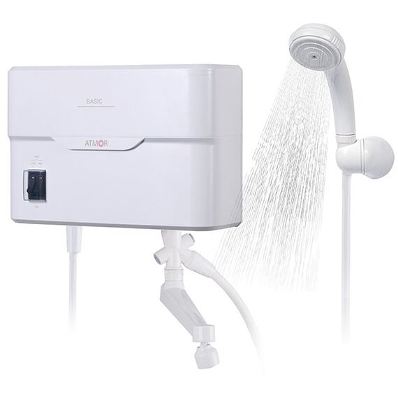 Incalzitor instant de apa, electric, pentru chiuveta si dus, 3 trepte incalzire, 2 kW, 3.5 kW, 5.5 kW, protectie la electrocutare, 300 x 182 x 95 mm-Dacenergy.ro