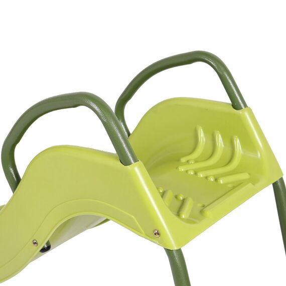 Tobogan copii DacEnergy©, realizat din material plastic, scara metalica, acoperit cu un strat de vopsea, rezistenta la razele UV, 175 x 82 cm, verde, Lungime alunecare	: 175 cm-poza 2-Dacenergy.ro