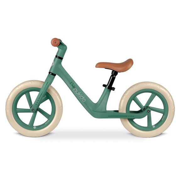 Bicicleta de echilibru pentru copii, cadru durabil, sa din spuma, manere cauciucate, inaltimea scaunului reglabila, roti de spuma EVA, 12 inchi, verde, Culoare: Verde-poza 3-Dacenergy.ro