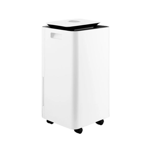Dezumidificator, capacitate rezervor apa 2,5 l, cronometru de 24 ore, 60 m3, afisaj LCD, panou de control, functia de dezghetare automata, alb-Dacenergy.ro