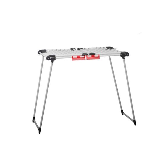 Uscator de rufe DacEnergy©, metalic, pliabil, picioare antiderapante, 174x108x61 cm, alb-Dacenergy.ro