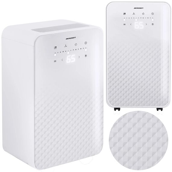 Dezumidificator, capacitate rezervor 2 l, 12 l/24h, 6 moduri, normal, continuu, ventilatie, uscare rufe, noapte si puternic, afisaj LCD, functia de blocare pentru copii, alb-poza 2-Dacenergy.ro