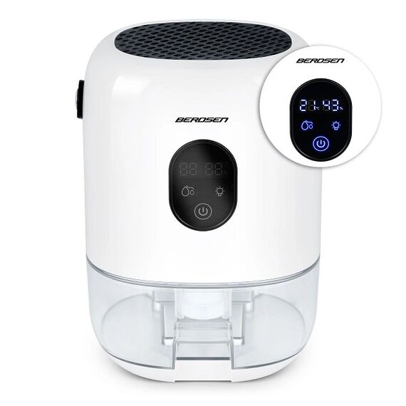 Dezumidificator, rezervor detasabil 1000 ml, alimentare 220 - 240 V, capacitate mare 400 ml/ 24h, 34 dB, 22,5W, tehnologia Peltier, mod de noapte, alb, Capacitate dezumificare zilnica	: 400 ml, Culoare: Alb-poza 8-Dacenergy.ro