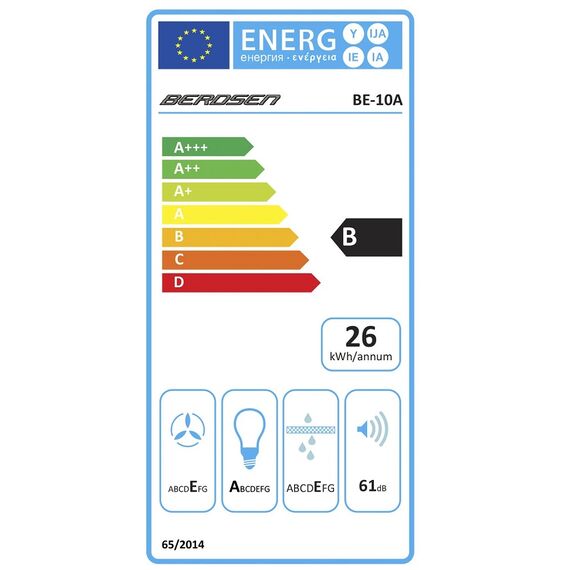 Hota de bucatarie, traditionala, control mecanic, butoane, iluminare LED, 3 viteze, 205 mc/h, 60 cm, 39 W, negru si argintiu-poza 5-Dacenergy.ro