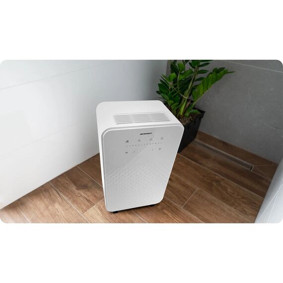 Dezumidificator, capacitate rezervor 2 l, 12 l/24h, 6 moduri, normal, continuu, ventilatie, uscare rufe, noapte si puternic, afisaj LCD, functia de blocare pentru copii, alb-poza 7-Dacenergy.ro