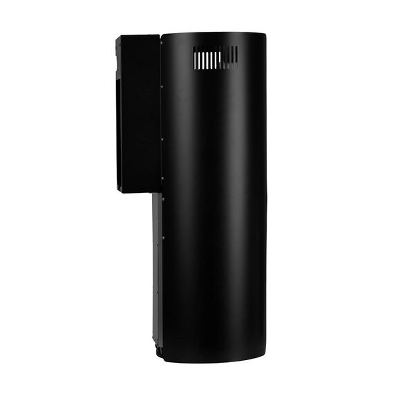 Hota de bucatarie decorativa, din inox, iluminare LED, functie de oprire automata, 9 trepte de viteze, control electronic buton soft touch, 520 m3/h, 100 W, 35 x 35 x 93 cm, neagra-poza 7-Dacenergy.ro