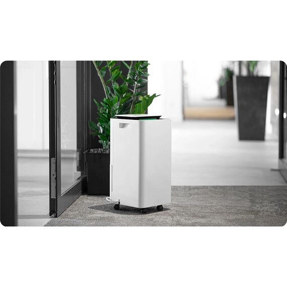 Dezumidificator, capacitate rezervor apa 2,5 l, cronometru de 24 ore, 60 m3, afisaj LCD, panou de control, functia de dezghetare automata, alb-poza 8-Dacenergy.ro