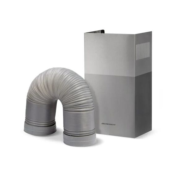 Hota incorporabila decorativa, finisaj otel inoxidabil, putere de absorbtie 350m3/h, 65W, 3 trepte, buton de control, 60 cm, argintiu-poza 5-Dacenergy.ro