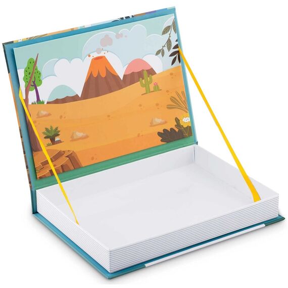 Carte magnetica , stimuleaza creativitatea si imaginatia, dezvolta abilitatile motorii fine, piese de puzzle, cu dinozauri, 19.5 x 4 x 26.5 cm, 36 de piese, Interese: Dinozauri-poza 8-Dacenergy.ro