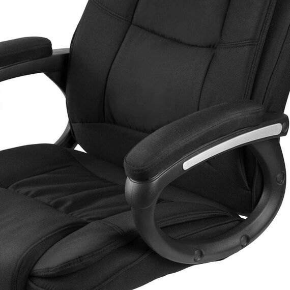Scaun birou DacEnergy, spatar moale, strat dublu de burete, forma ergonomica, suport lombar, 125x60 cm, negru, Culoare: Negru-poza 3-Dacenergy.ro