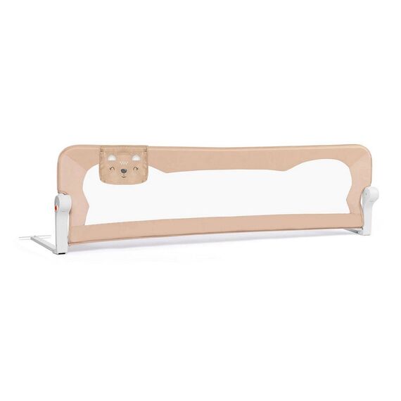 Bariera de protectie pat copii, 150x42x35cm, sistem de blocare, cu buzunar, rezistenta, bej, Culoare: Bej, Lungime: 150 cm, Latime: 42 cm-Dacenergy.ro