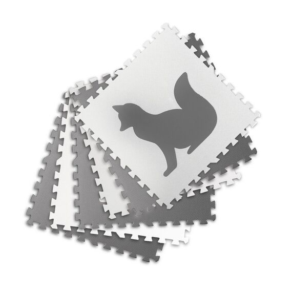 Covoras puzzle din spuma, imprimat cu animale, 6 piese, antiderapant, 180 x 120 x 1,1 cm-poza 3-Dacenergy.ro