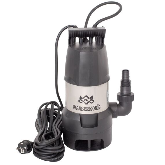 ​Pompa submersibila ape murdare Wasserkonig, motor electric, corp motor inox, senzor electronic de nivel, 600 W, debit maxim 11000  l/ora, naltimea maxima de refulare 7 m-Dacenergy.ro