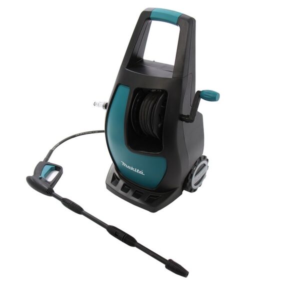 Aparat de spalat cu presiune Makita, motor universal, furtun cu insertie metalica, 1700 W, presiune maxima 110 bari-poza 2-Dacenergy.ro