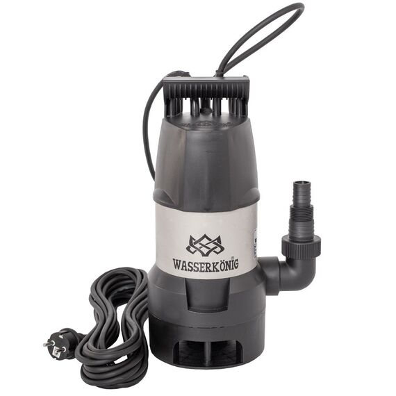 ​Pompa submersibila ape murdare Wasserkonig, motor electric, corp motor inox, senzor electronic de nivel, 800 W, debit maxim 14000 l/ora, inaltimea maxima de refulare 8 m-poza 2-Dacenergy.ro