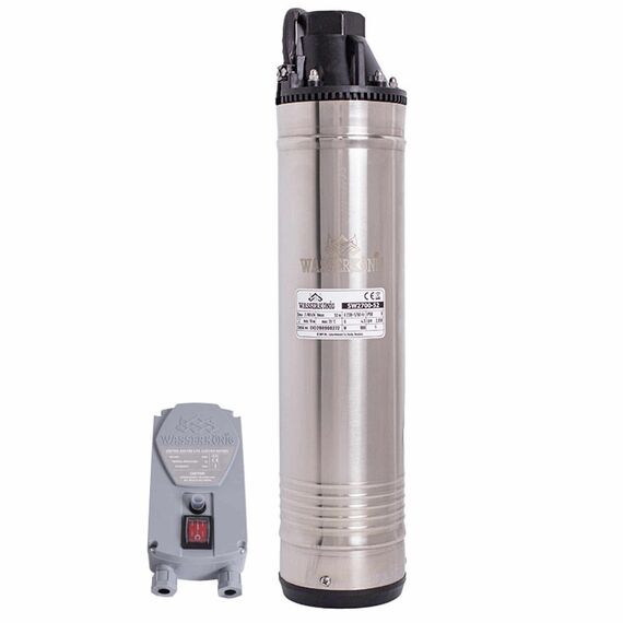 Pompa submersibila ape curate Wasserkonig, carcasa pompei si motorului sunt realizate din inox, turbina din bronz, 900 W, 45 l/min, inaltime maxima de refulare 52 m-Dacenergy.ro