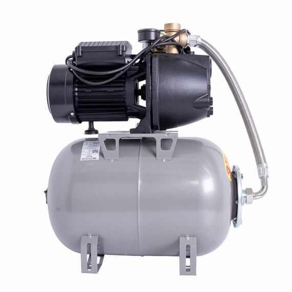 ​Hidrofor, cu pompa autoamorsanta, corpul pompei din fonta, butelie de 24 l, manometru, furtun flexibil, racord 5 cai, 850W-poza 2-Dacenergy.ro