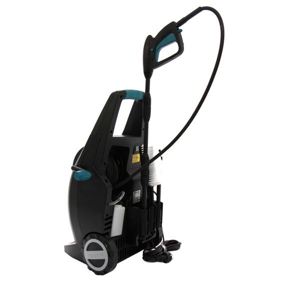 Aparat de spalat cu presiune Makita, motor universal, furtun cu insertie metalica, 1700 W, presiune maxima 110 bari-poza 3-Dacenergy.ro