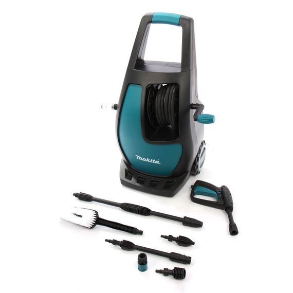 Aparat de spalat cu presiune Makita, motor universal, furtun cu insertie metalica, 1700 W, presiune maxima 110 bari-poza 4-Dacenergy.ro