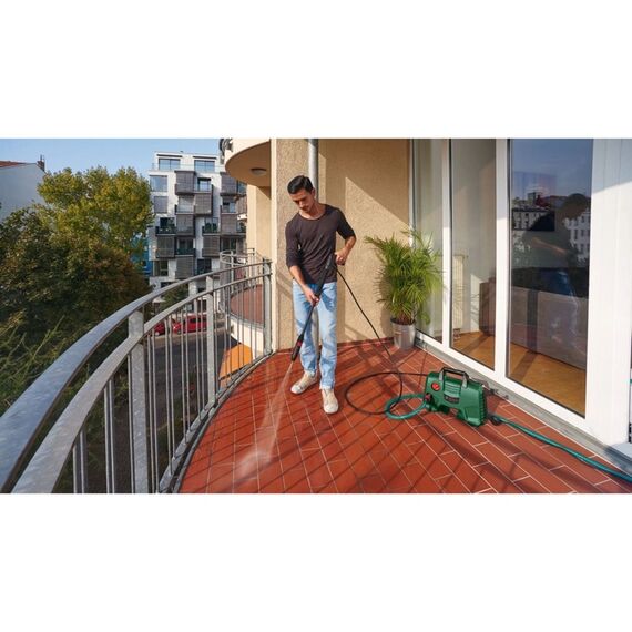 Aparat de spalat cu presiune, motor electric, 1300 W, presiune maxima 110 bari, 300 l/h debit apa, 3 m furtun, lance-poza 4-Dacenergy.ro