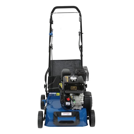 ​Aerator gazon Grunman, pe benzina, motor puternic, 5.58 CP, 4100 W, 4 timpi, latime de lucru 40 cm, sac colector 40 litri-poza 6-Dacenergy.ro