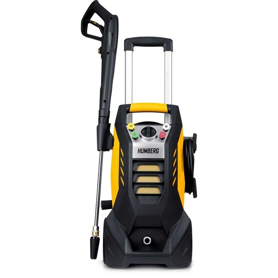 ​Aparat de spalat cu presiune, lance cu functie StopAndSafe, tehnologia TurboStream, recipient de detergent reglabil, 500 ml, 4 duze inlocuibile, furtun de inalta presiune de 10 m lungime, 350 bar, 2500 W, Presiune maxima: 350 bar-Dacenergy.ro