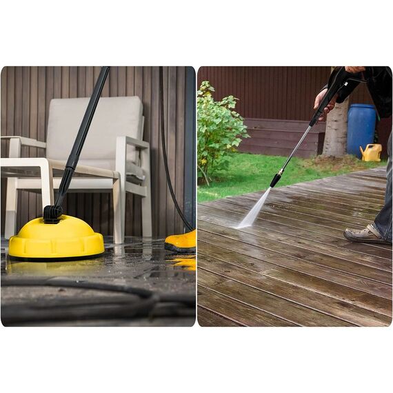 ​Aparat de spalat cu presiune, lance cu functie StopAndSafe, tehnologia TurboStream, recipient de detergent reglabil, 500 ml, 4 duze inlocuibile, furtun de inalta presiune de 10 m lungime, 350 bar, 2500 W, Presiune maxima: 350 bar-poza 9-Dacenergy.ro