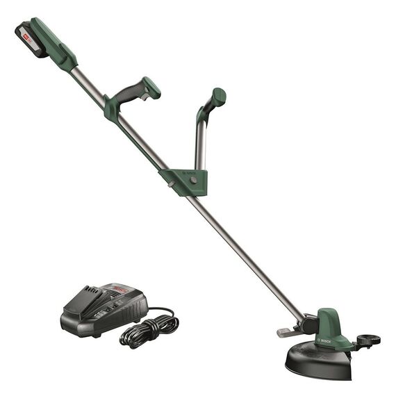 Trimmer pentru gazon, diametru de taiere 26 cm, maner ergonomic in forma de V, cu acumulator Li-ion 18 V, 2.5 Ah, Capacitate acumulator: 2.5 Ah-poza 2-Dacenergy.ro