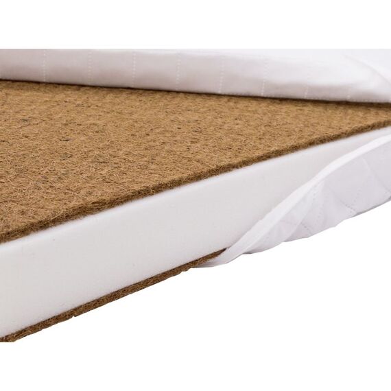 Set mobilier 3 piese copii DacEnergy©, din pal, patut, comoda de infasat, saltea, fibra de nuca de cocos, design simplu si modern, imprimat cu girafa, 120 x 60 cm, alb-poza 4-Dacenergy.ro