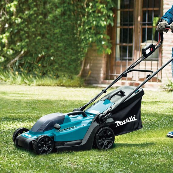 Masina de tuns gazon Makita, latime de taiere 33 cm, cu acumulator LXT, 18V, 4A si incarcator standard, sac de colectare 30 l-poza 4-Dacenergy.ro