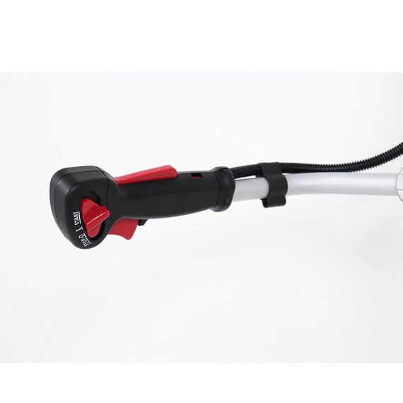 Motocoasa pe benzina, 2 timpi, putere de 1.6 CP, 1.2 kW, pornire manuala demaror cu recul, cutit pentru iarba, cap taietor cu fir, curea de umar-poza 4-Dacenergy.ro