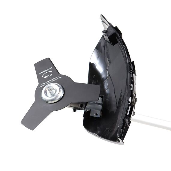 Motocoasa pe benzina, 2 timpi, putere de 1.6 CP, 1.2 kW, pornire manuala demaror cu recul, cutit pentru iarba, cap taietor cu fir, curea de umar-poza 6-Dacenergy.ro