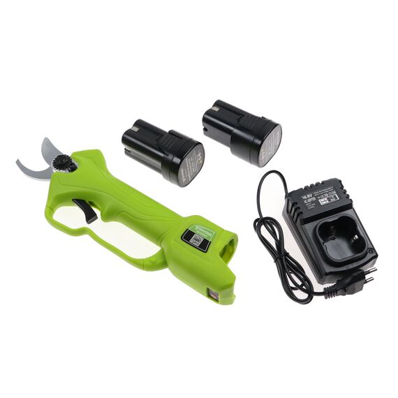 Foarfeca de gradina, lama din otel SK5, cu acumulator Li-Ion, 2Ah, 16.8 V, 30 x 5 x 10 cm,verde-poza 6-Dacenergy.ro